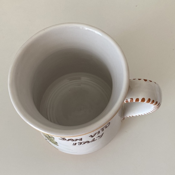 Italy Pottery Mug San Vito Puglia Large Dad Coffee Cup Fathers Day Trulia House - Picture 9 of 11